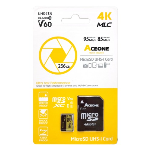 에이스원 MLC 마이크로SD 256GB 4K U3 V60